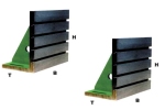 Aufspannwinkel, mit T-Nuten, Güte I 150 x 100 x 75 mm V261700