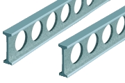 Montagelineal Doppel-T-f�rmig DIN 874/0  Z034001000