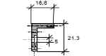 Montageschiene f�r Mini-L�ngenma�stab  ''SENC50''  A384611101