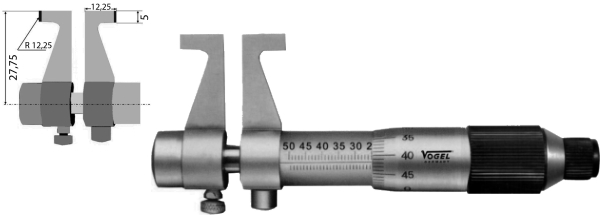 Innenmessschraube, 75 - 100 mm 75 - 100 mm V231614