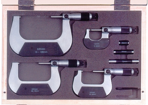 Messschrauben- Satz DIN 863 0 - 100 mm V232122