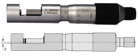 Drahtstärken - Messschraube DIN 863 0 - 13 mm V232901