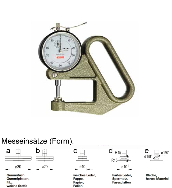Dickenmessger�t mit Abhebevorrichtung J 50-e KA20067-e