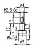 Messeinsatz Hartmetallbestückt 7 mm Ø KA573-102H