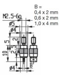 Messeinsatz Hartmetallbestückt 0,4 x 2 mm KA573-110H-04