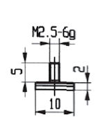 Messeinsatz Hartmetallbestückt 10 mm Ø KA573-11H
