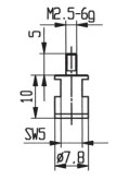 Messeinsatz Hartmetallbestückt 4,7 mm Ø KA573-35H