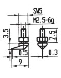 Messeinsatz Stahl 9mm x 0,3mm KA573-39E