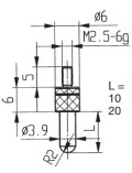 Messeinsatz Hartmetallbestückt 3,9 mm Ø KA573-43H-L10