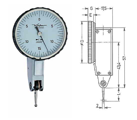 Fühlhebelmessgerät K 40 Z 0 - 0,030 inch KA300052