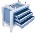 Schrankunterbau mit 3 Schubladen für Messplatten 1000mm x 600mm U1512210