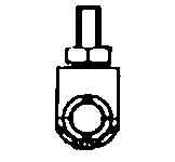 Messeinsatz Stahl mit Rolle  � 7,5 mm KA573-28E