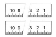 Rostfreie Stahlmaßstäbe in Sonderausführung gem. Werksnorm., Ablese Typ O: Horizontale Ablesung unten von rechts nach links mm-Teilung unten Rostfreie Stahlmaßstäbe in Sonderausführung gem. Werksnorm., Ablese Typ O: Horizontale Ablesung unten von rechts nach links mm-Teilung unten